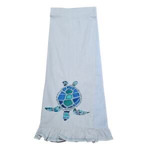 Coastal Breeze Embroidered Sea Turtle Table Runner 14 x 78 inch
